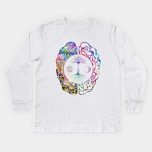 Tree of Life and brain Kids Long Sleeve T-Shirt